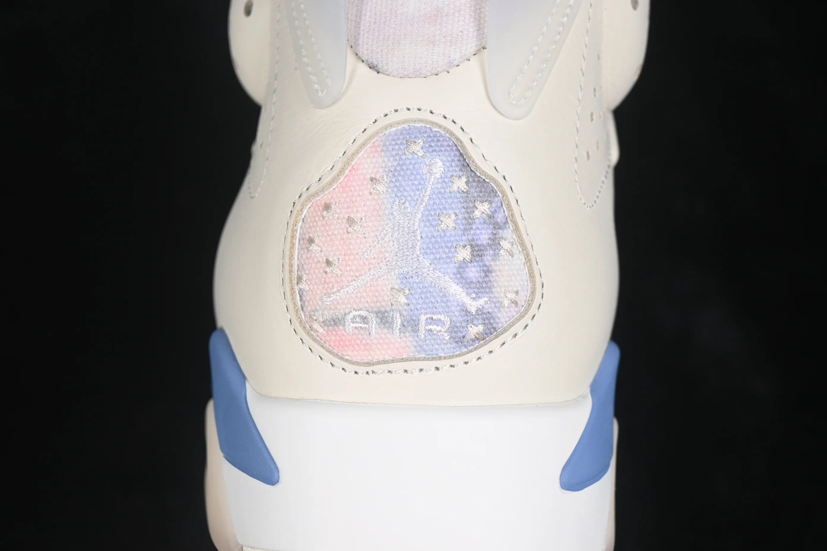 All categories Air Jordan Jordan series basketball shoes Air Jordan 6 Atmos x Air Jordan 6 Retro "Sashiko" AJ6 Joe 6 milk white blue Sashiko embroidery IR7255-110